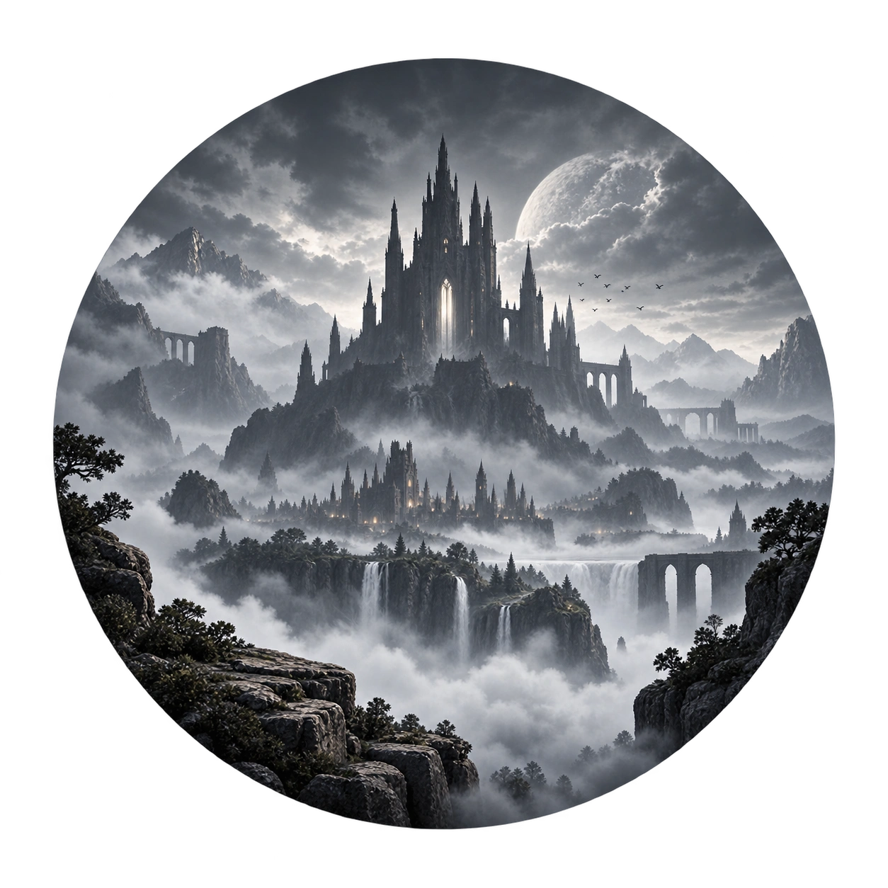 A misty, unknown world